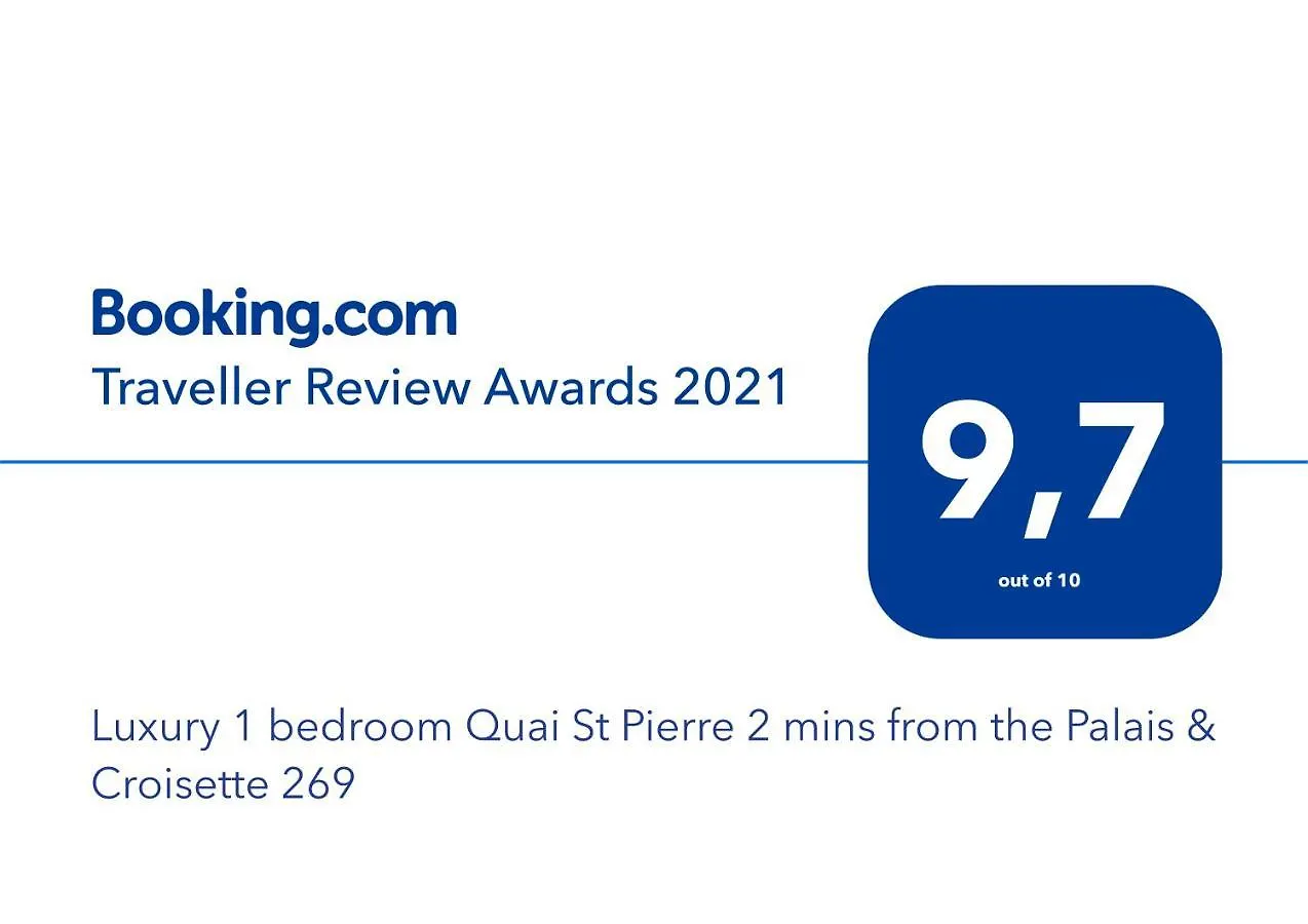 Apartmán Luxury 1 Bedroom Quai St Pierre 2 Mins From The Palais & Croisette 269 Cannes